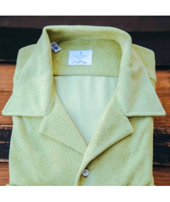 Chemise manches longues uni vert pomme "Capri" - Avino l'évolution des habitudes 