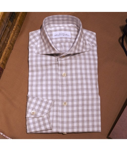 Chemise en flanelle à carreaux -pièce unique pas cher chine