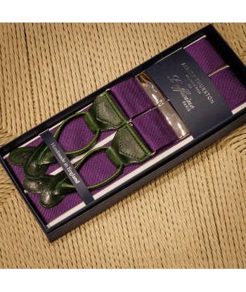 Bretelles Thurston Violettes cuir vert 24 français