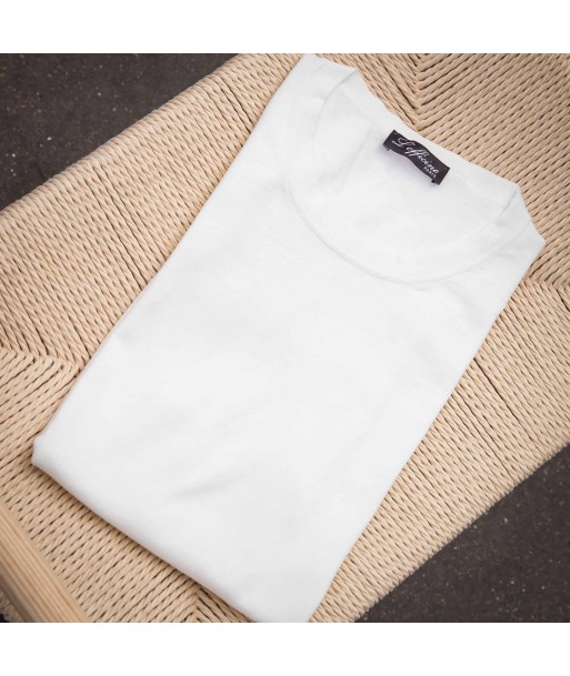 T-shirt manches courtes coton « sea island » blanc 50% de réduction en Octobre 2024