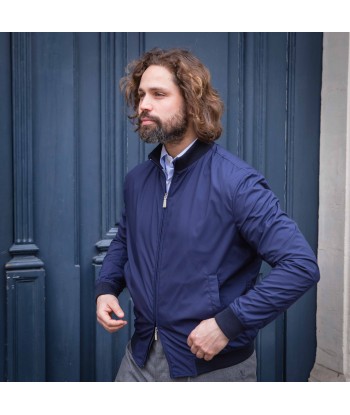 Blouson technique bleu marine les ctes