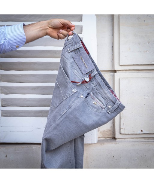 Jeans Leonardo buttons gris clair Véritable concentré