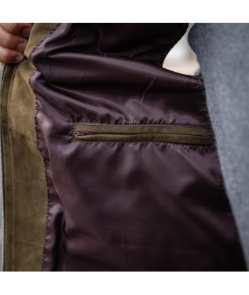 Gilet sans manches en veau velours Découvrez la collection