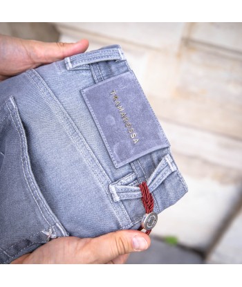 Jeans Leonardo buttons gris clair Véritable concentré