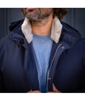 Parka imperméable bleu marine acheter en ligne