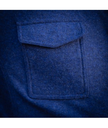 Sur-chemise en cachemire bleu jean en ligne des produits 