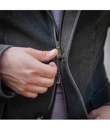 Veste en cachemire lavé vert kaki france