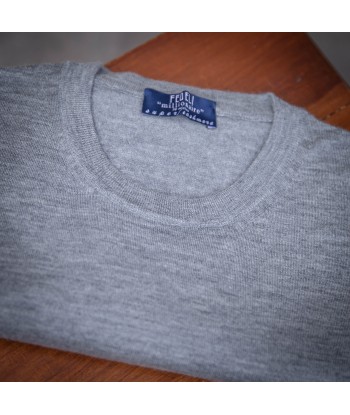 Pull col cachemire « millionaire » 14 micron gris moyen hantent personnes