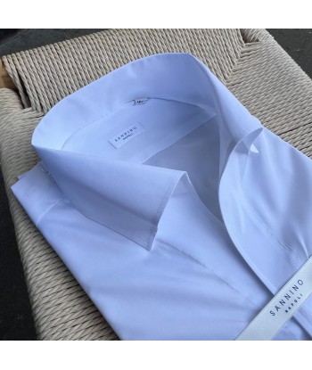 Chemise coton blanc col positano de l' environnement