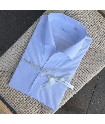 Chemise coton blanc col positano de l' environnement