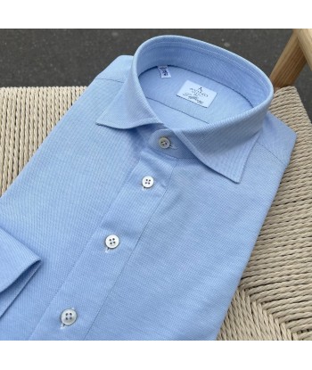 Polo shirt en piqué de coton bleu clair Par le système avancé 