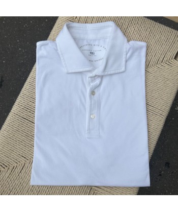 Polo manches courtes jersey de coton “Giza” blanc vous aussi creer 