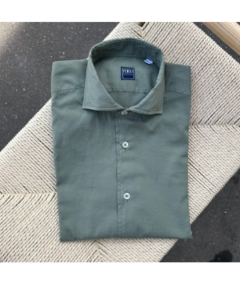 Chemise “SEAN” vert kaki FEDELI les ctes