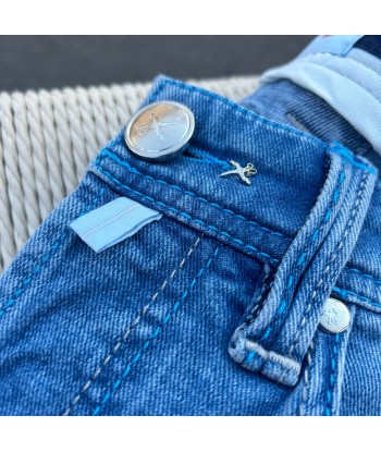 Jeans LEONARDO buttons bleu clair d'Europe débarque