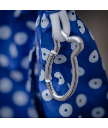 Maillot de bain bleu roi à motifs œil blanc s'inspire de l'anatomie humaine