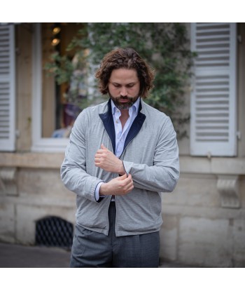 Blouson réversible gris/bleu marine KIRED Par le système avancé 