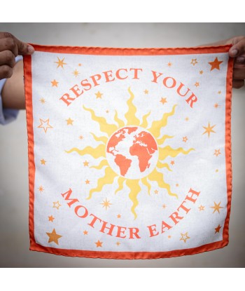 Pochette « RESPECT YOUR MOTHER EARTH » blanc Les magasins à Paris