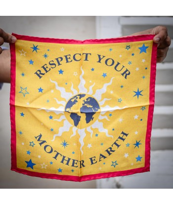 Pochette « RESPECT YOUR MOTHER EARTH » jaune acheter