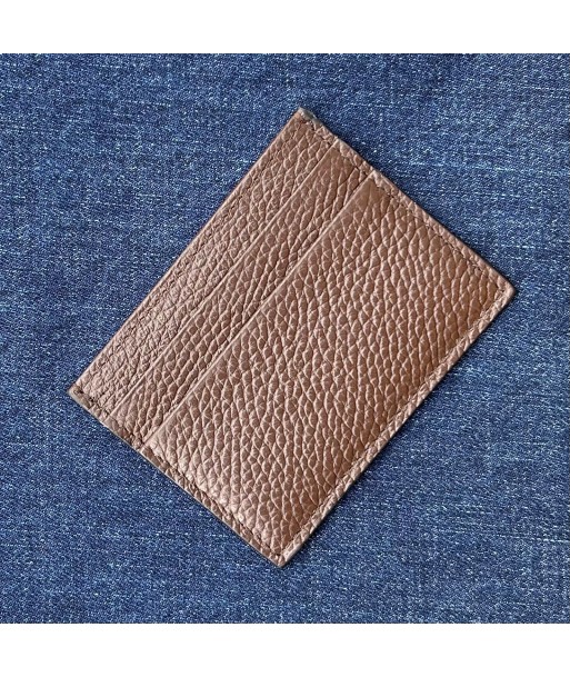 Porte-cartes marron cuir grainé 7 l'achat 