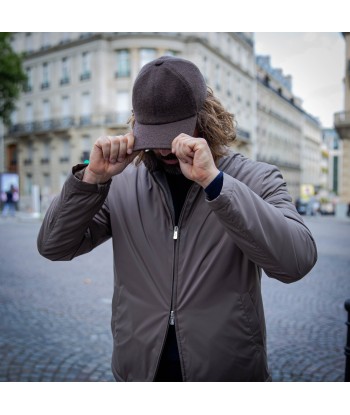 Blouson technique greige doublé cachemire en stock