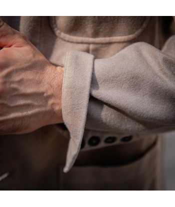 Veste souple en cachemire lavé beige votre restaurant rapide dans 