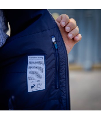 Blouson technique bleu marine doublé cachemire Venez acheter