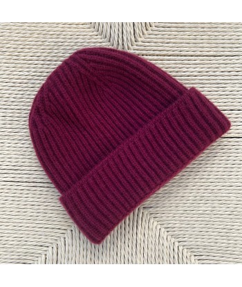 Bonnet rouge bordeaux cachemire votre