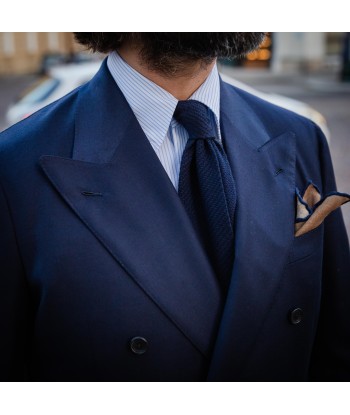 Veste croisée bleu marine « foulard » laine et cachemire Les magasins à Paris