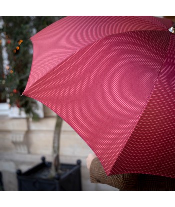 Parapluie rouge petits carrés blanc store