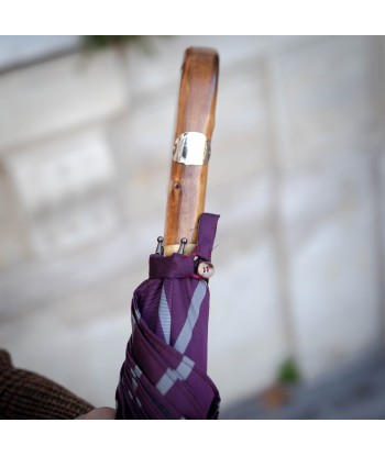 Parapluie violet rayures gris clair Profitez des Offres !