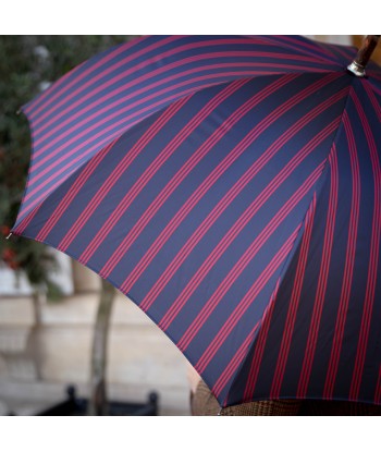 Parapluie bleu marine et rouge de la marque