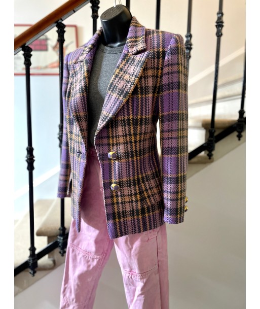 Veste/Blazer tartan mauve en ligne