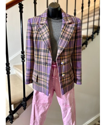 Veste/Blazer tartan mauve en ligne