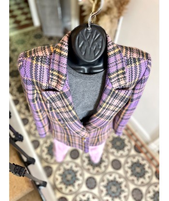 Veste/Blazer tartan mauve en ligne