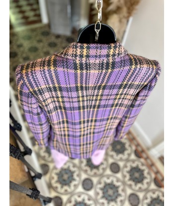 Veste/Blazer tartan mauve en ligne