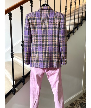 Veste/Blazer tartan mauve en ligne