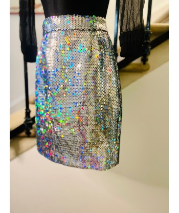 Mini jupe sequins silver livraison gratuite