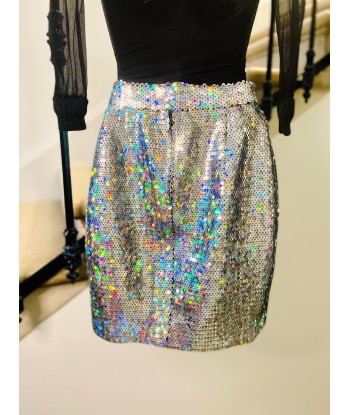 Mini jupe sequins silver livraison gratuite