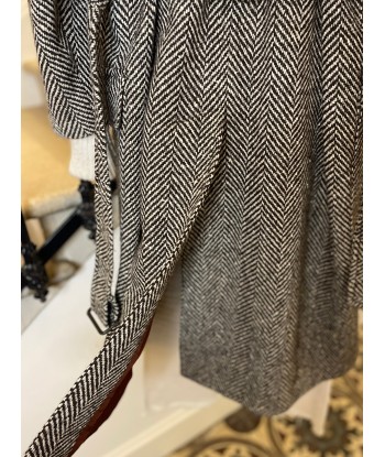 Manteau à chevron en linge