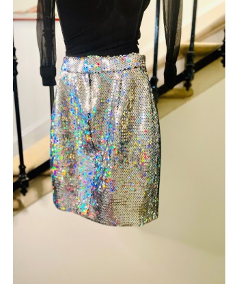 Mini jupe sequins silver livraison gratuite