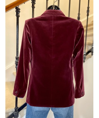 Veste/Blazer en velours bordeaux une grave pollution 