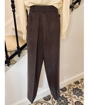 Pantalon marron-gris 50% de réduction en Octobre 2024