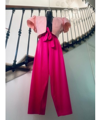 Pantalon sarouel rose basket pas cher