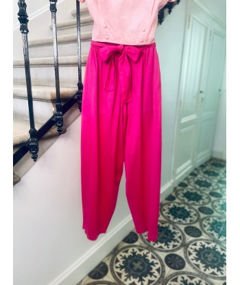 Pantalon sarouel rose basket pas cher