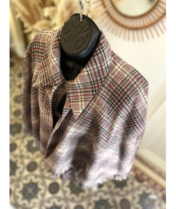 Manteau cape tartan shop