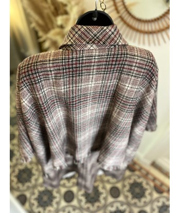 Manteau cape tartan shop