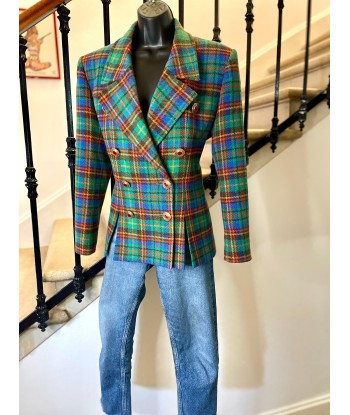 Veste/Blazer tartan vert Voir les baskets