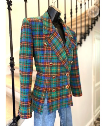 Veste/Blazer tartan vert Voir les baskets