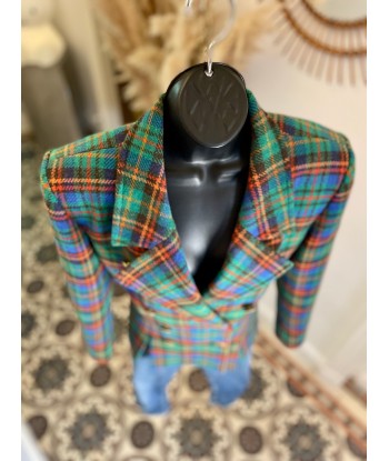 Veste/Blazer tartan vert Voir les baskets