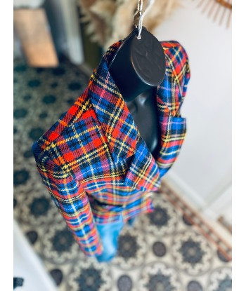 Veste/Blazer tartan bleu outlet